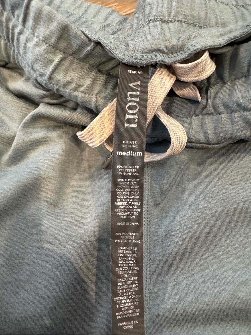 Vuori Performance Joggers, M, light slate blue color - Picture 3 of 5